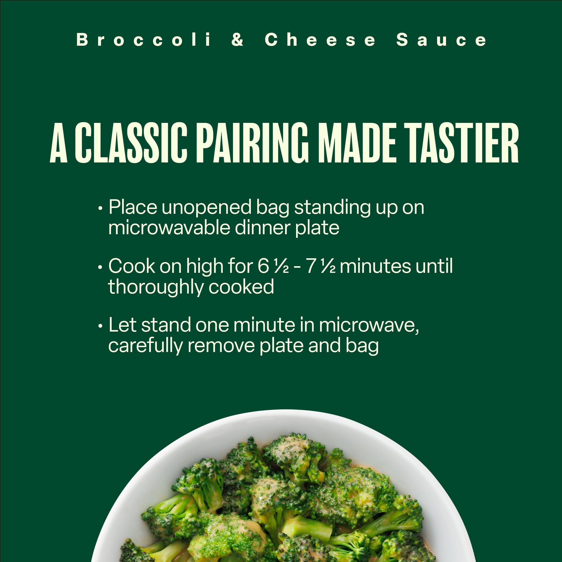 Green Giant Simply Steam Broccoli Cheese Sauce Frozen 10 Oz