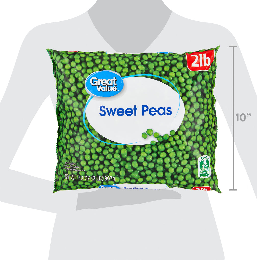 Great Value Sweet Peas Frozen 32 Oz
