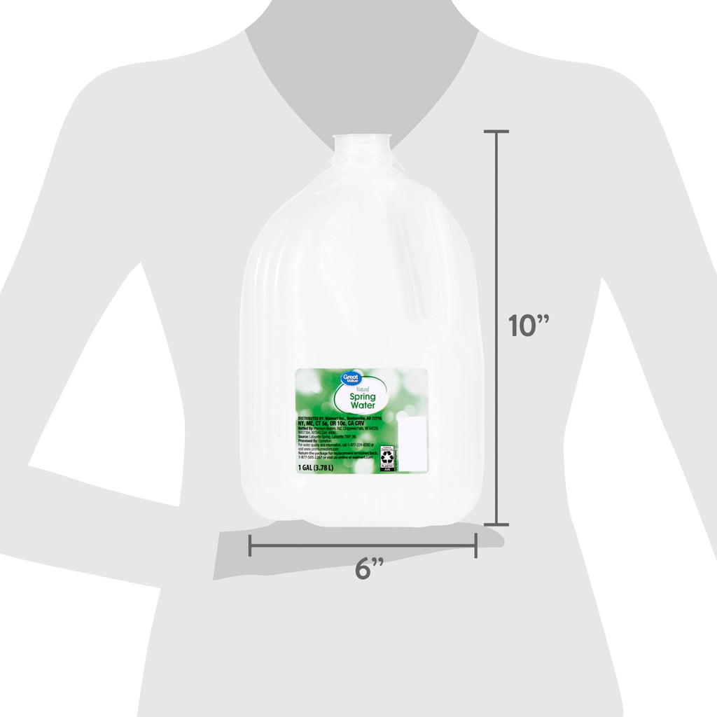 Great Value Spring Water 1 gal Single Jug
