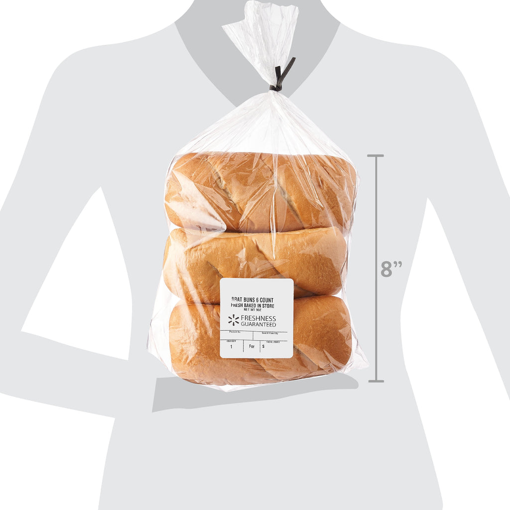 Plain Bratwurst Buns 9 Oz 6 Count Freshness Guaranteed