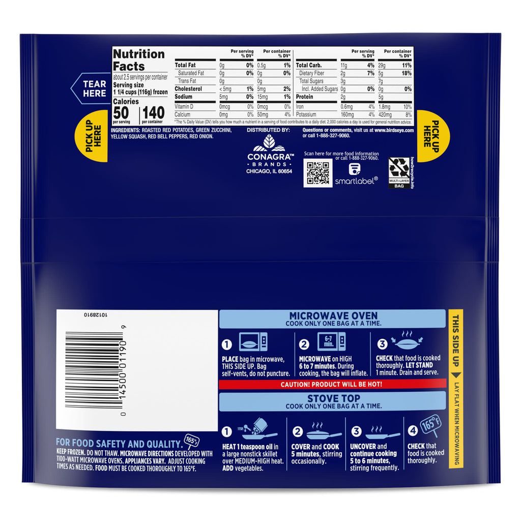 Birds Eye Steamfresh Mediterranean Style Blend Frozen Vegetables 10.8 Oz