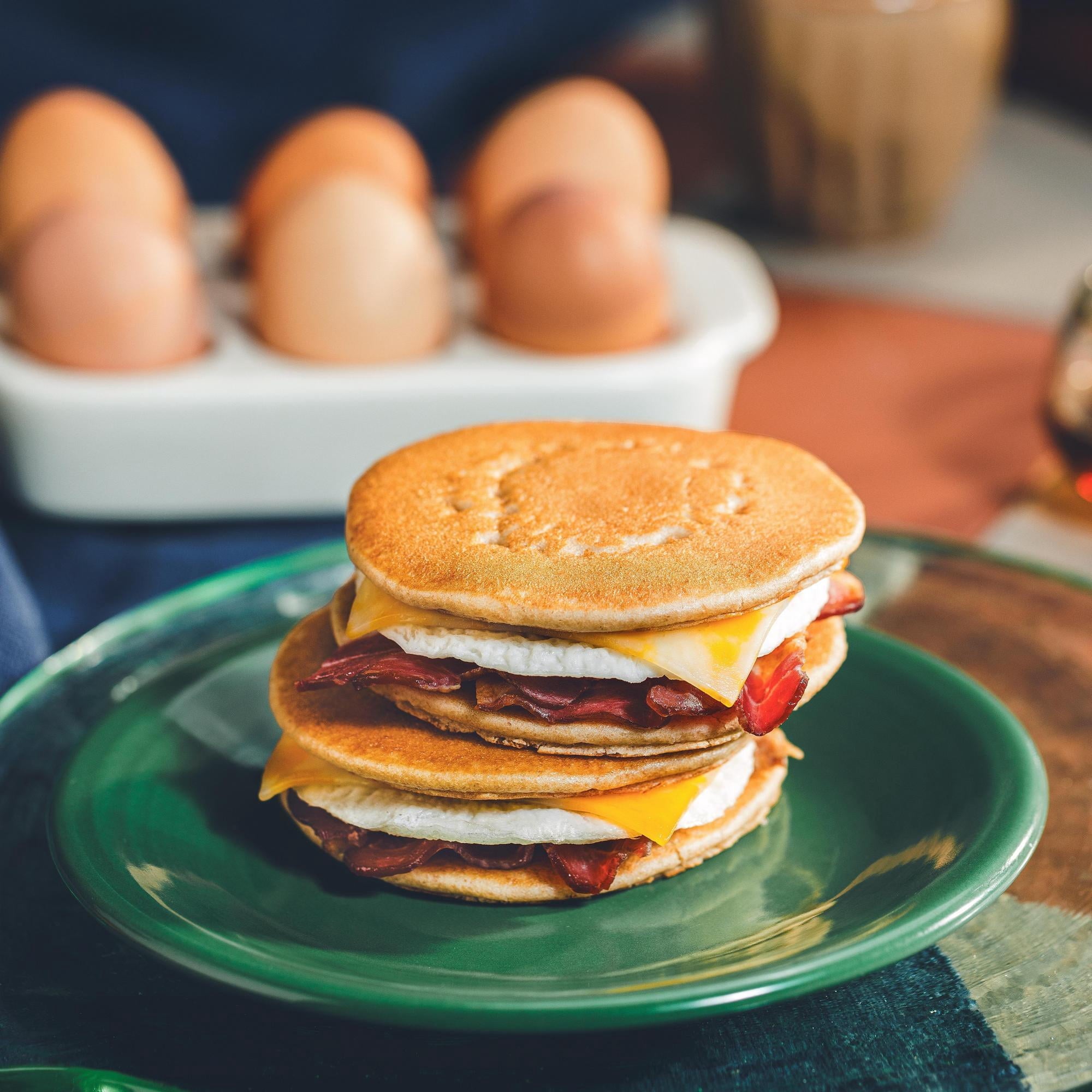 Kodiak Protein-Packed Frozen Breakfast Sandwiches Bacon and Colby Jack 2 Count 9.24 Oz