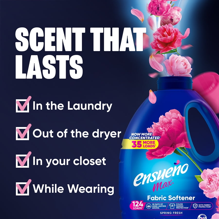 Ensueno Spring Fresh Liquid Fabric Softener 105 fl oz 120 Loads