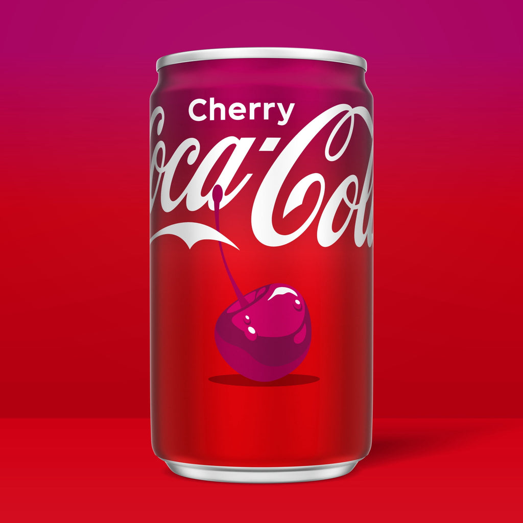 Cherry Soda Pop Mini Cans 7.5 Fl Oz 6 Pack Coca-Cola