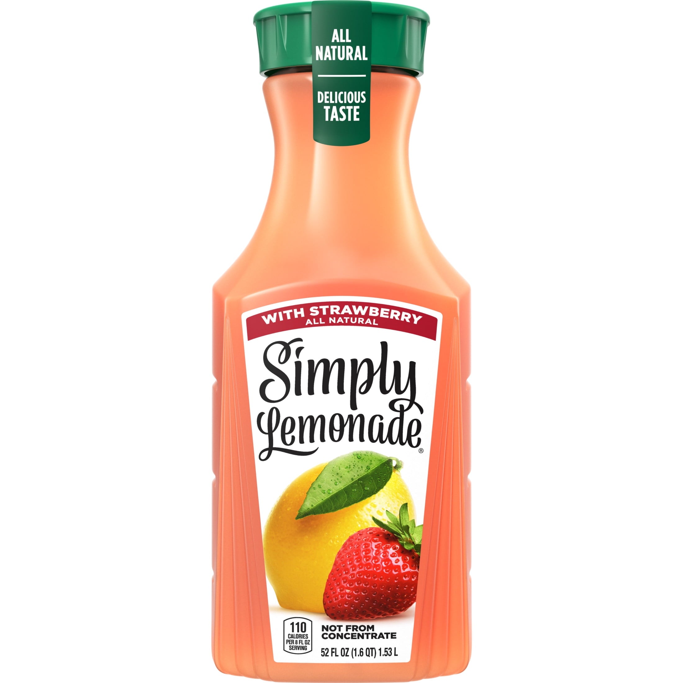Simply Lemonade with Strawberry Juice Drink 52 fl oz Bottle