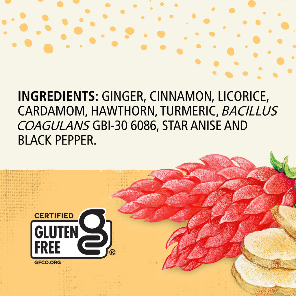Celestial Seasonings Ginger Probiotics Caffeine-Free Herbal Tea Bags 0.85 oz 16 Count