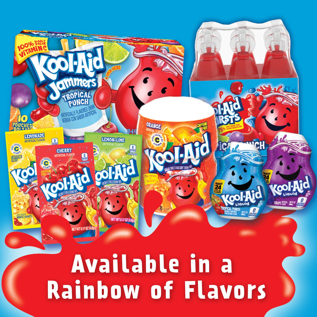 Kool-Aid Bursts Tropical Punch Soft Drink 6.75 fl oz 6 Pack