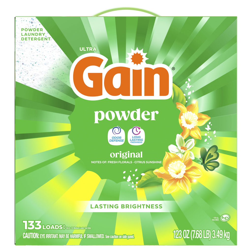 Gain Powder Laundry Detergent Original Scent 123 oz 133 Loads