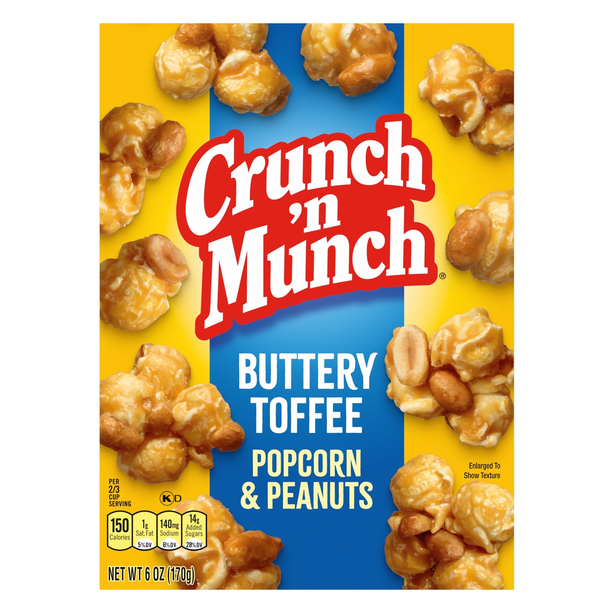 Buttery Toffee Popcorn with Peanuts 6 Oz 1 Count Crunch 'n Munch