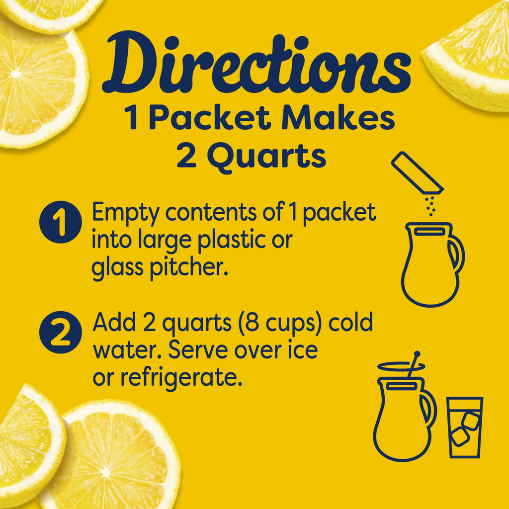 Crystal Light Sugar-Free Lemonade Drink Mix Packets 3.2 oz 6 Count