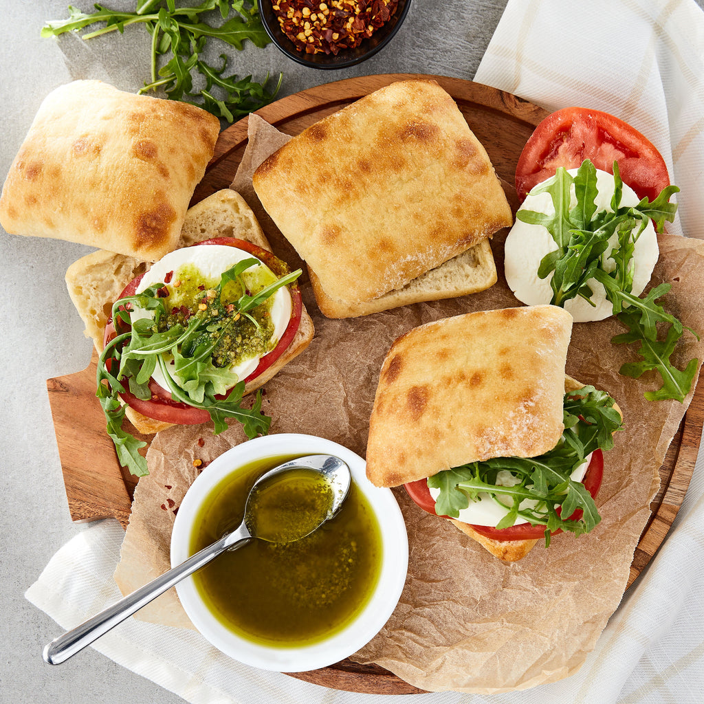Italian Style Ciabatta Sandwich Rolls 18 Oz 6 Count
