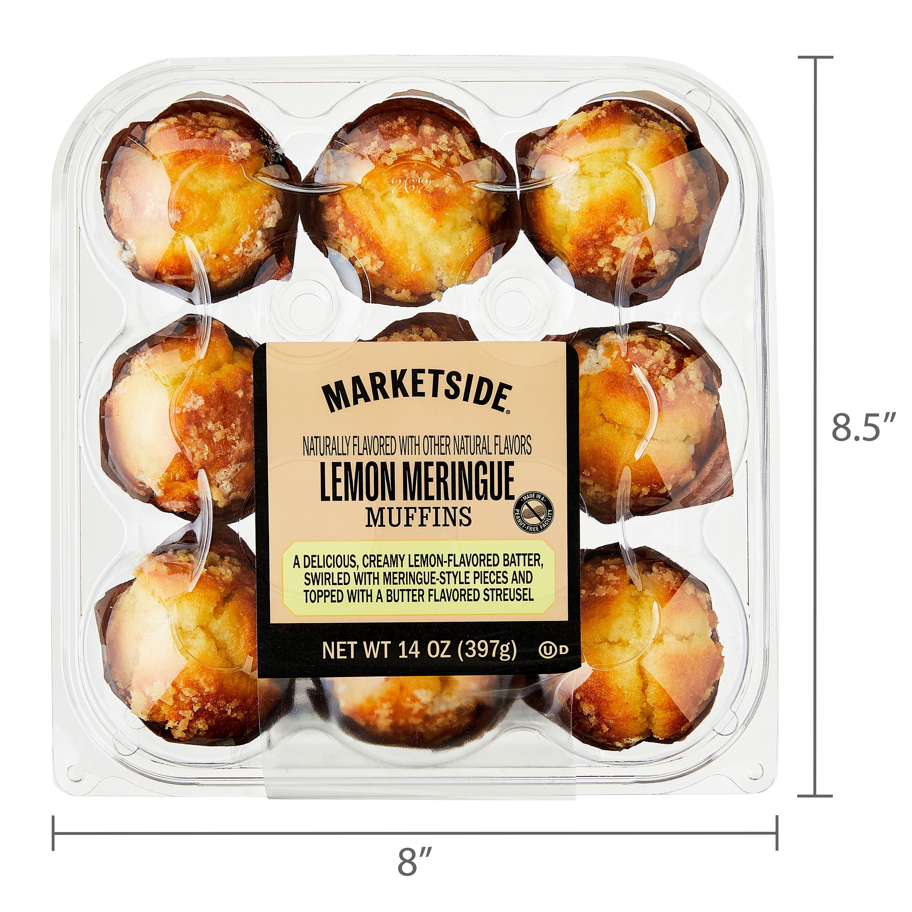Lemon Meringue Muffins 14 Oz 12 Count Marketside