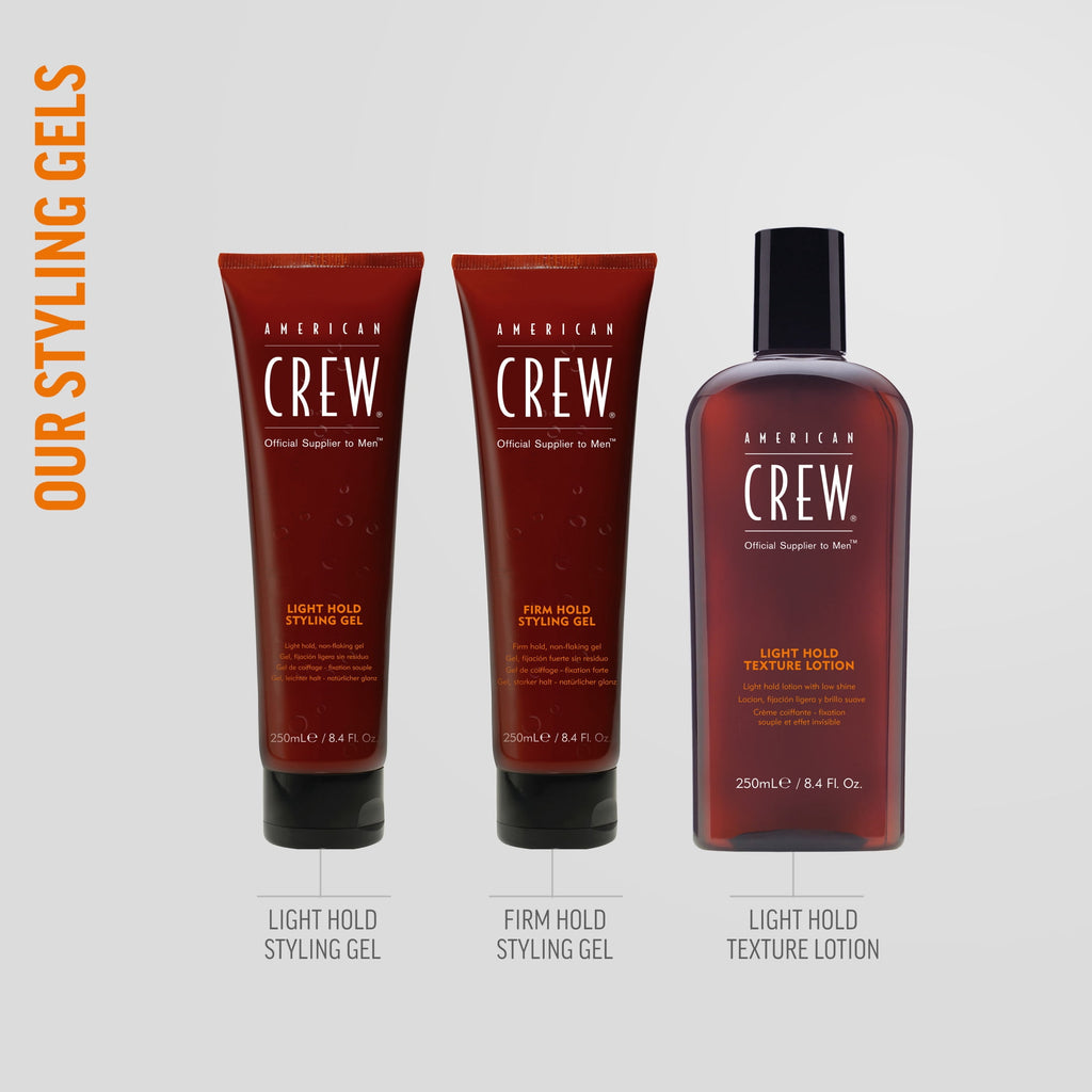 American Crew Men's Hair Styling Gel Firm Hold Non-Flaking 8.4 fl oz