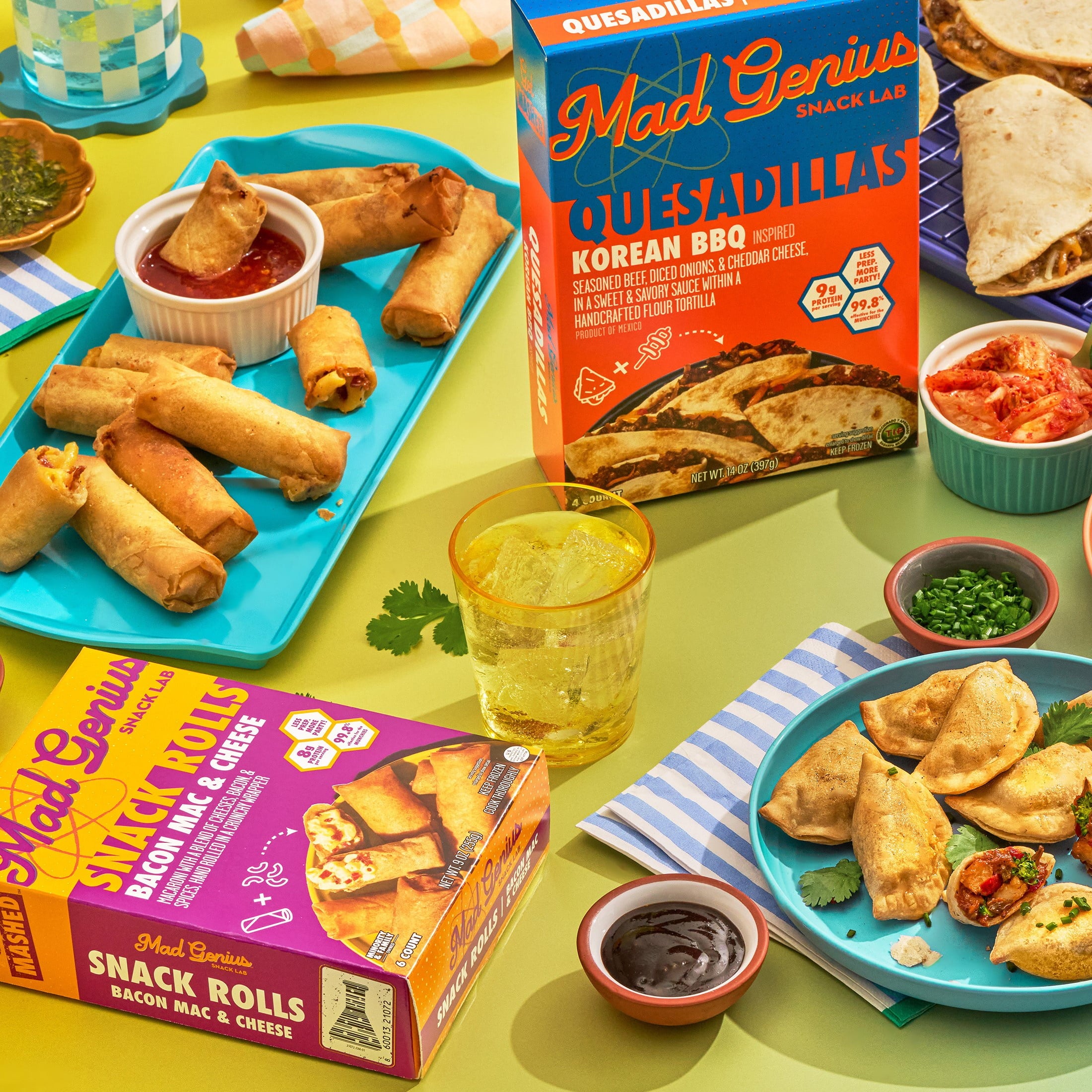 Mad Genius Bacon Mac & Cheese Snack Rolls 9 Oz 6 Count Frozen