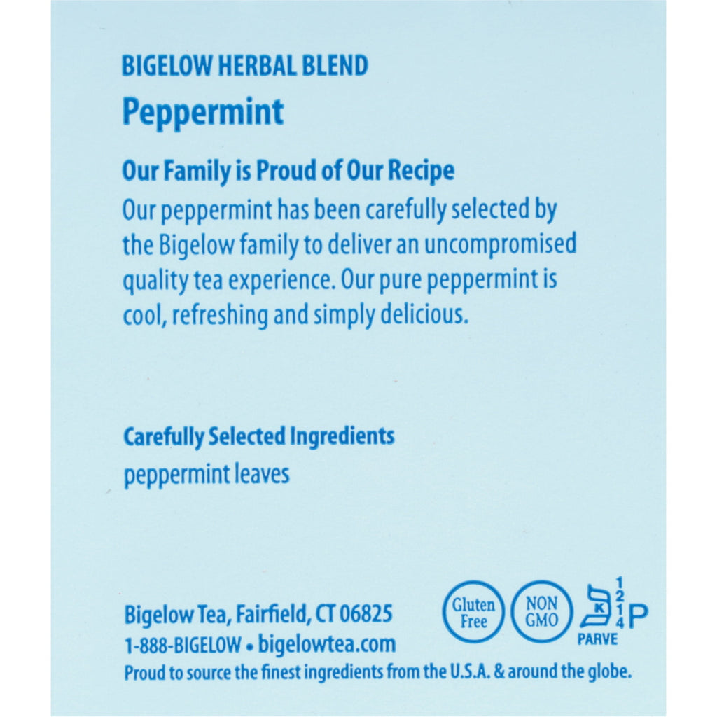 Bigelow Tea Peppermint Caffeine-Free Herbal Tea Bags 20 Count
