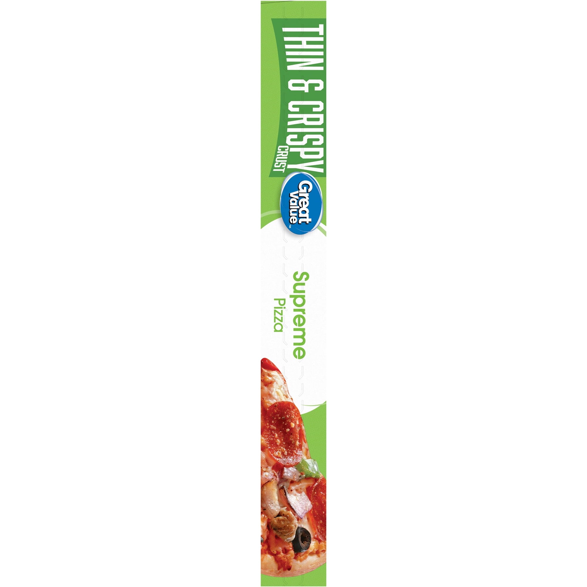 Great Value Thin Crust Supreme Frozen Pizza 18.25 Oz