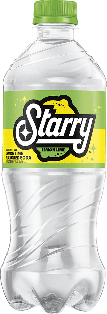 Starry Lemon Lime Soda Pop Bottle 20 Fl Oz