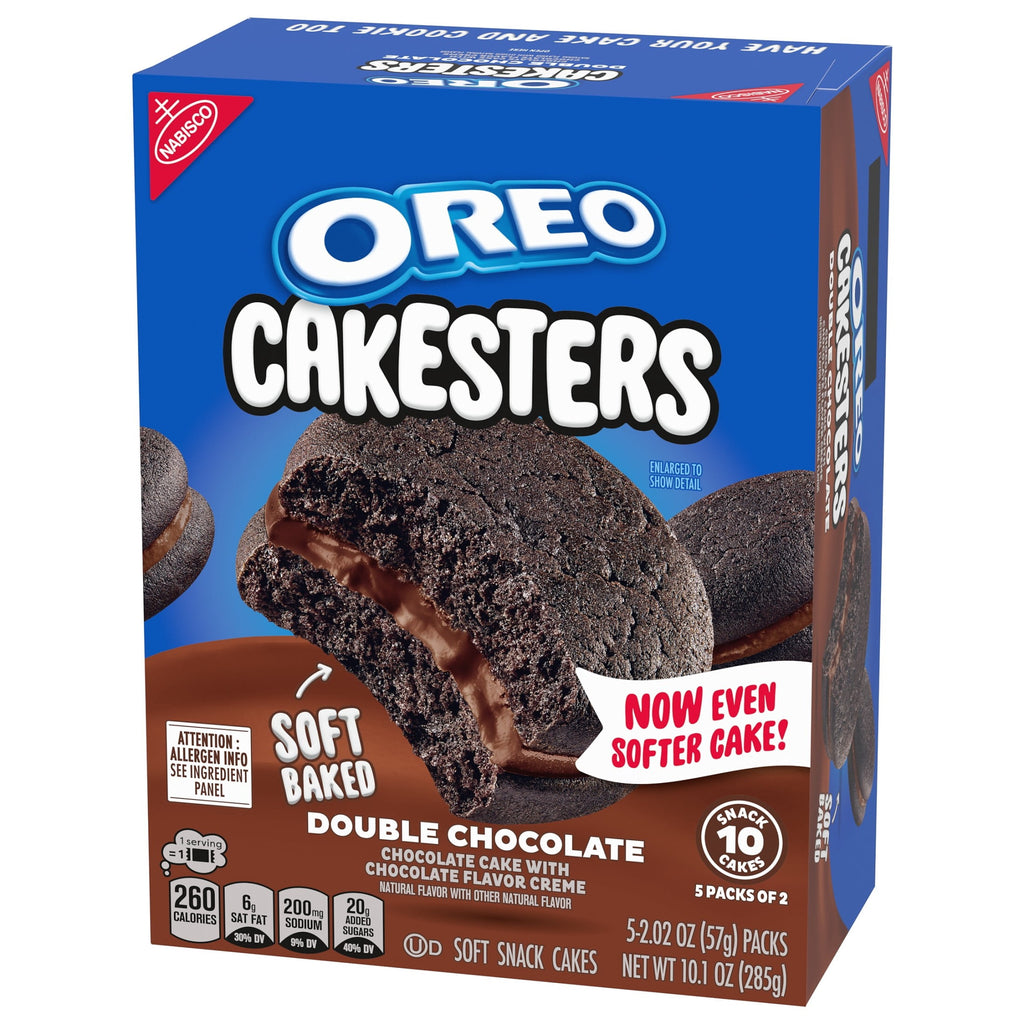 OREO Cakesters Double Chocolate Soft Snack Cakes 10 Oz 5 Count Freshness Guaranteed