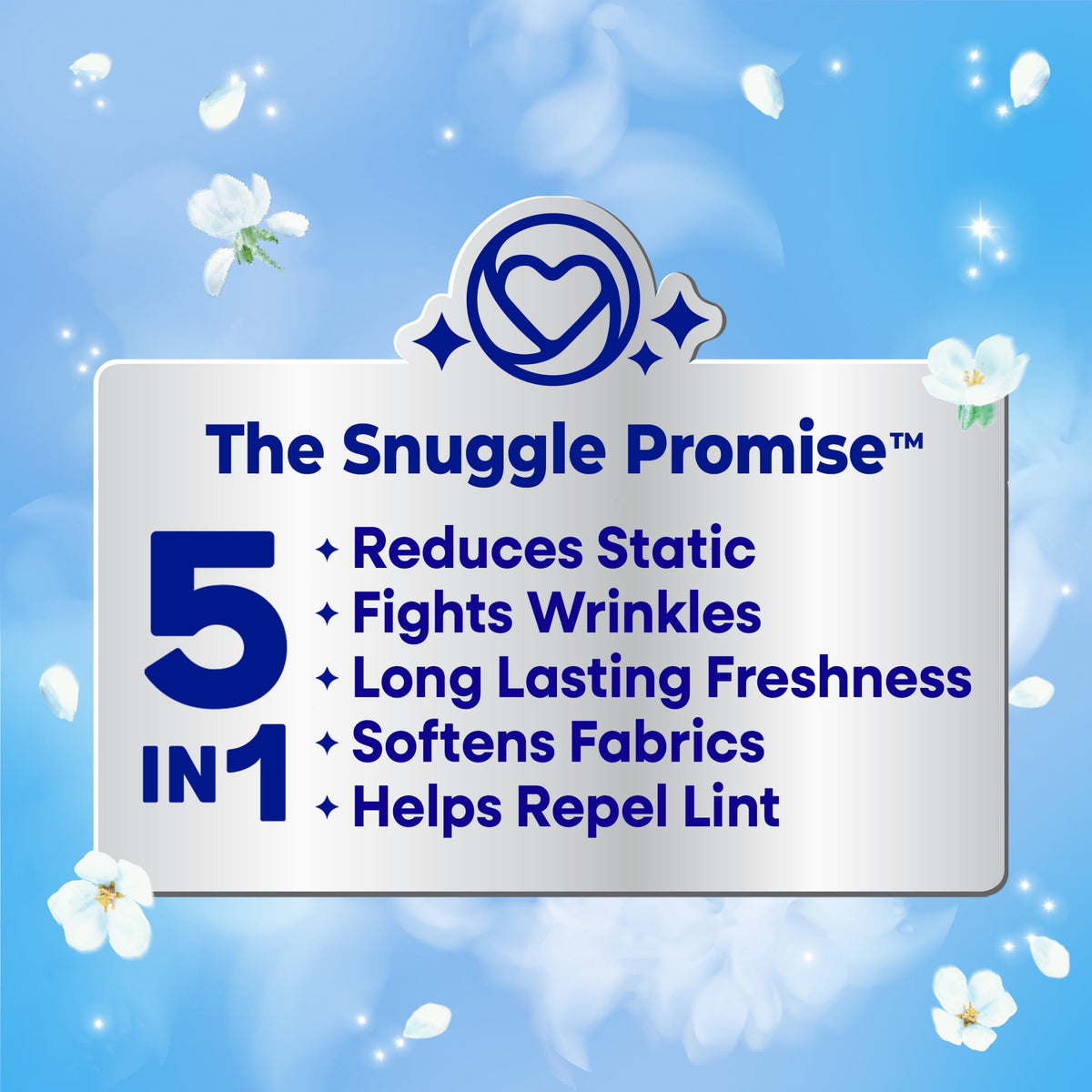 Snuggle Blue Sparkle Cuddle Up Fresh Dryer Sheets 200 Count