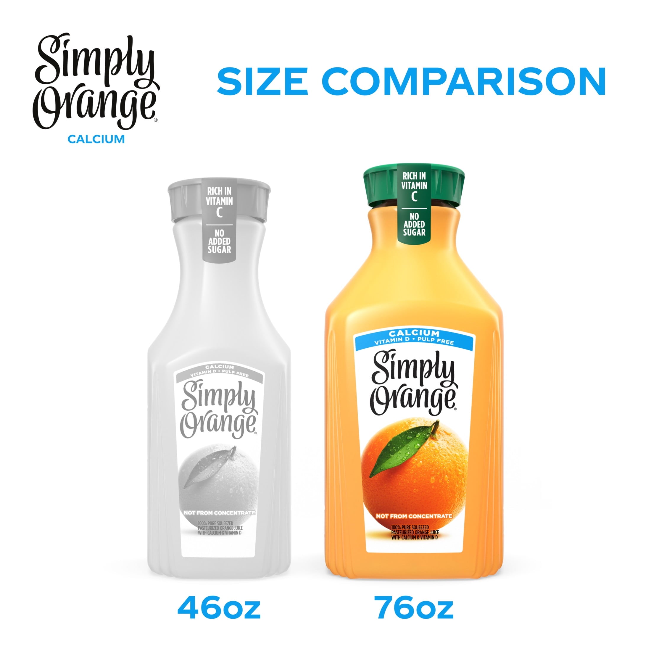 Simply Orange Juice with Calcium Some Pulp 76 fl oz