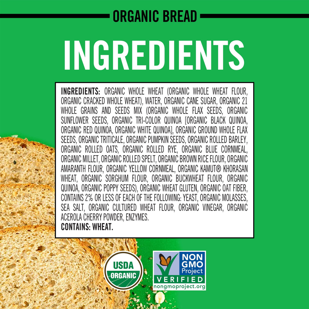 21 Whole Grains & Seeds Organic Bread 27 Oz 1 Count