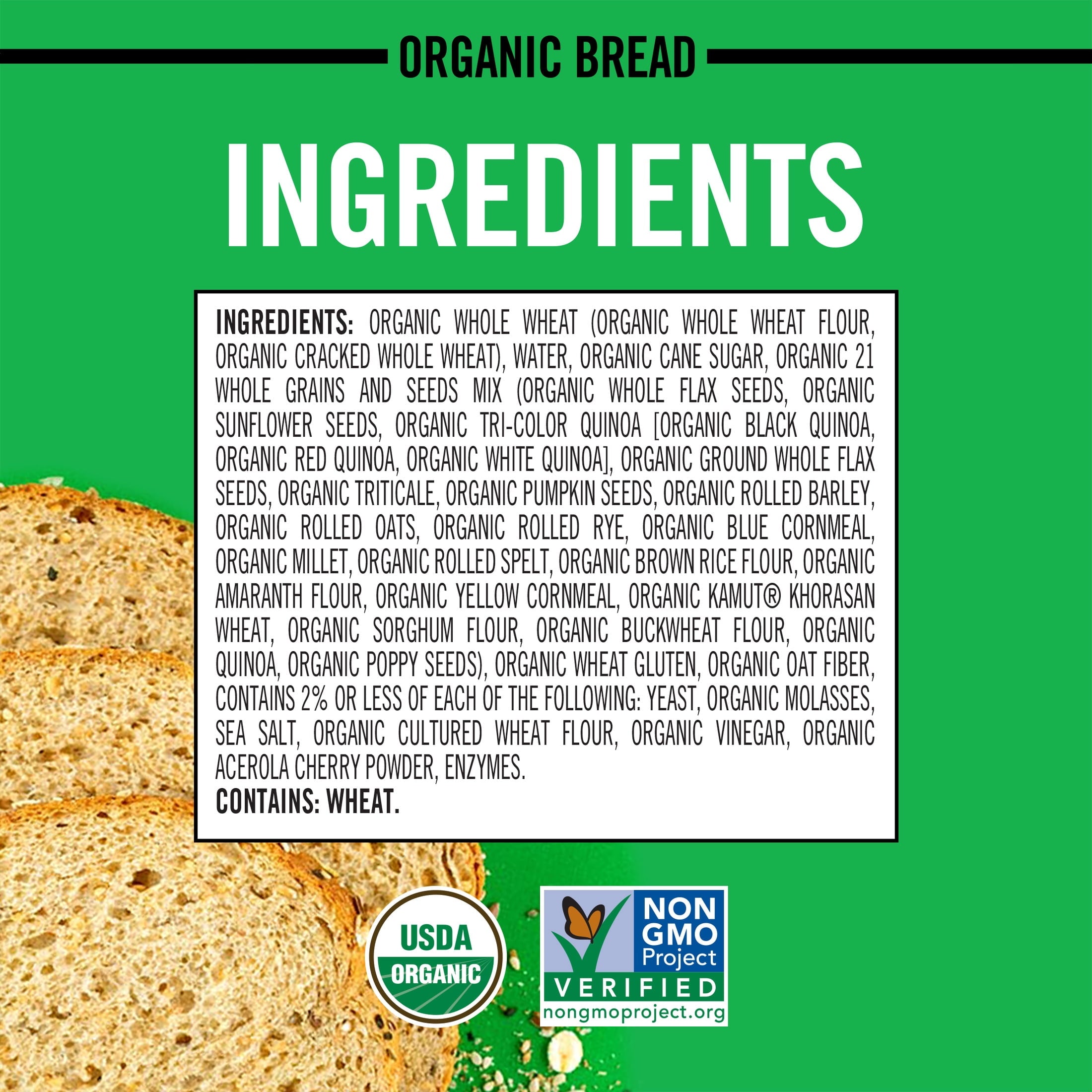 21 Whole Grains & Seeds Organic Bread 27 Oz 1 Count