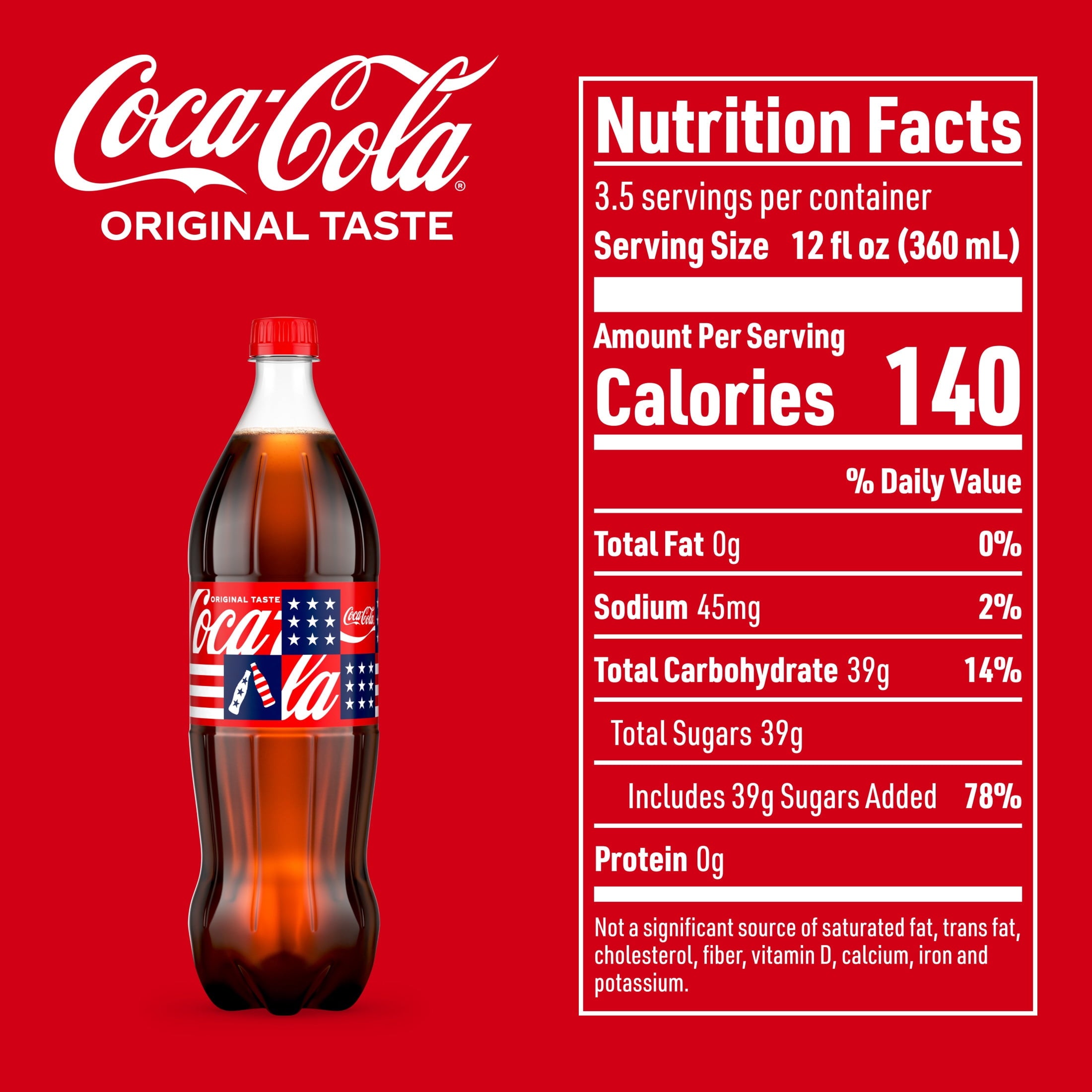 Soda Pop Bottle 1.25 Liters Coca-Cola