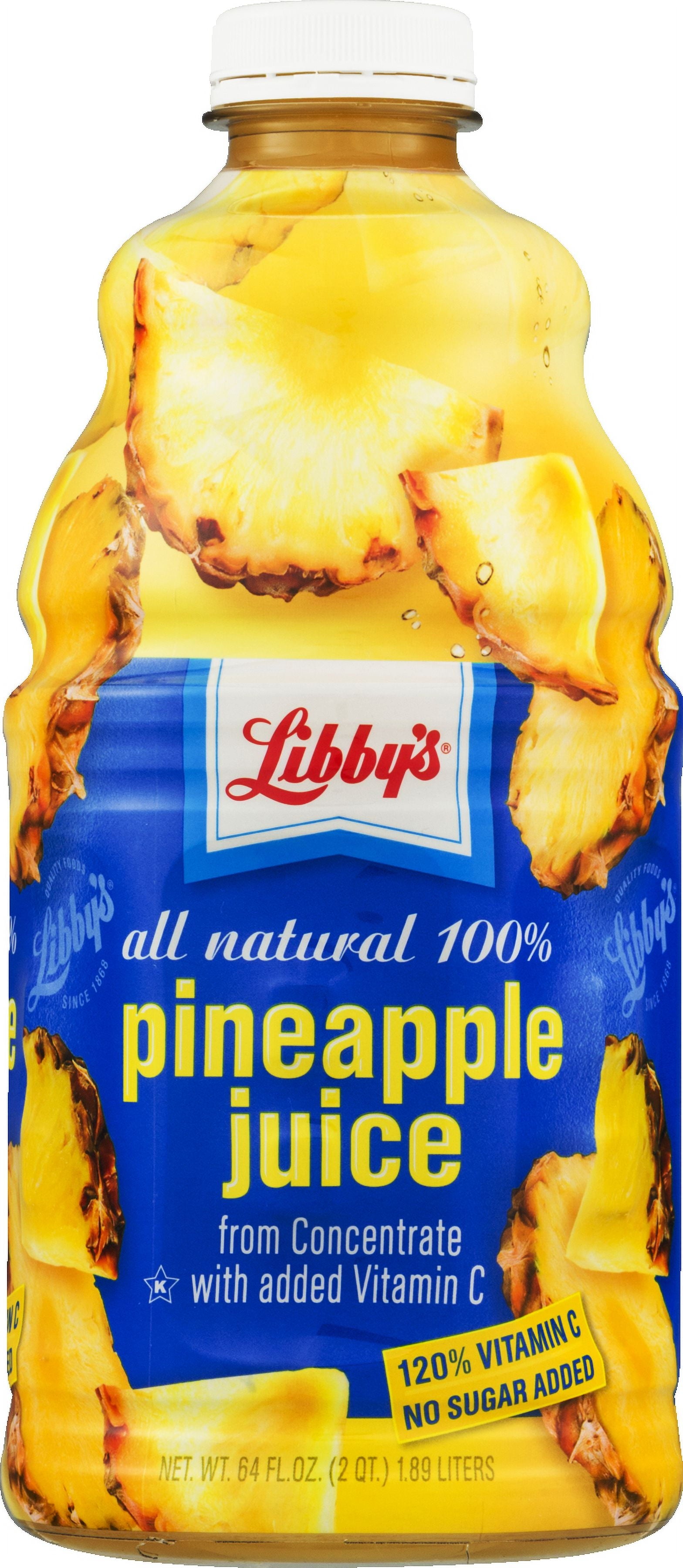 Libby's 100% Pineapple Juice 64 fl oz Bottle