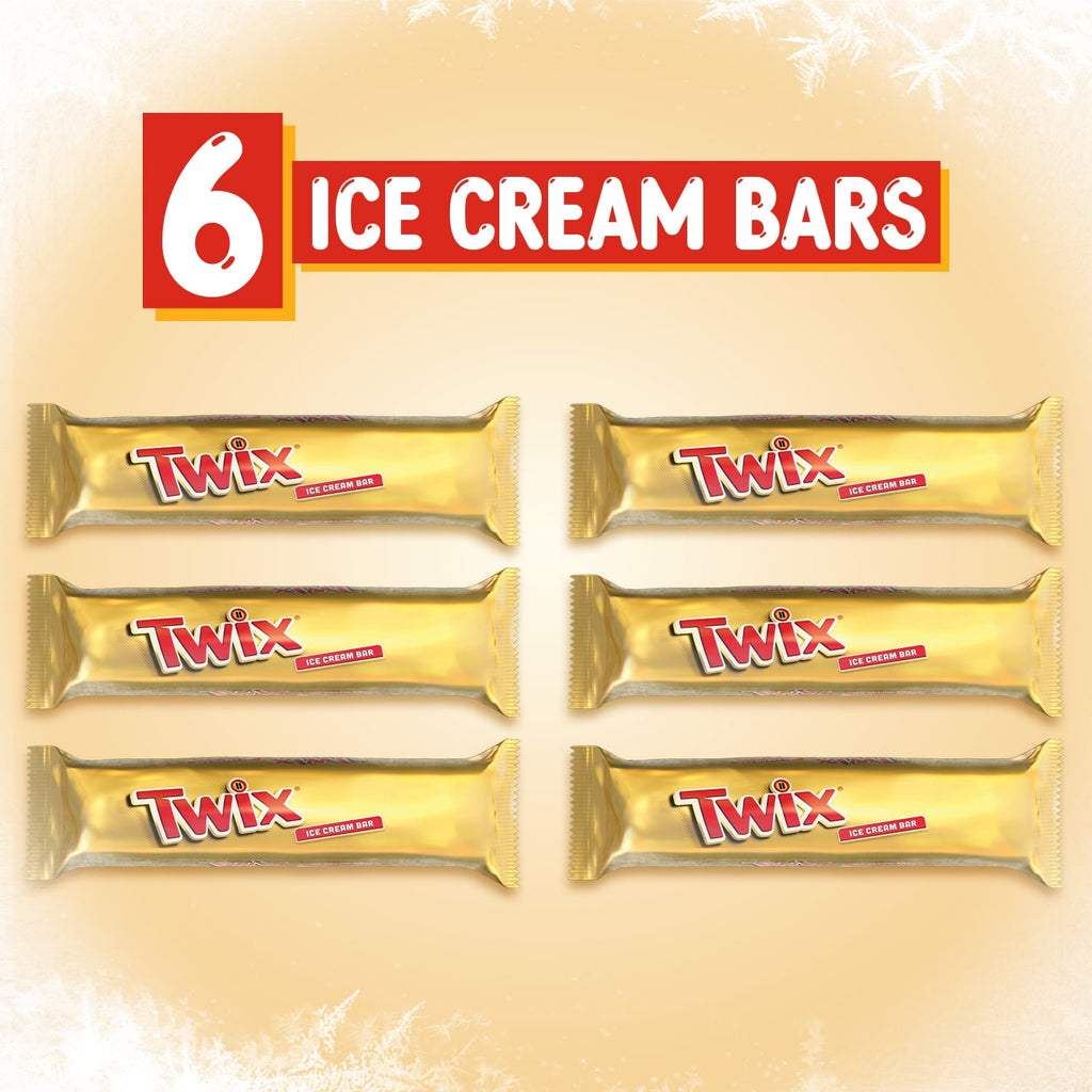 Twix Caramel Vanilla Milk Chocolate Ice Cream Bars 6 Count 11.58 Fl Oz