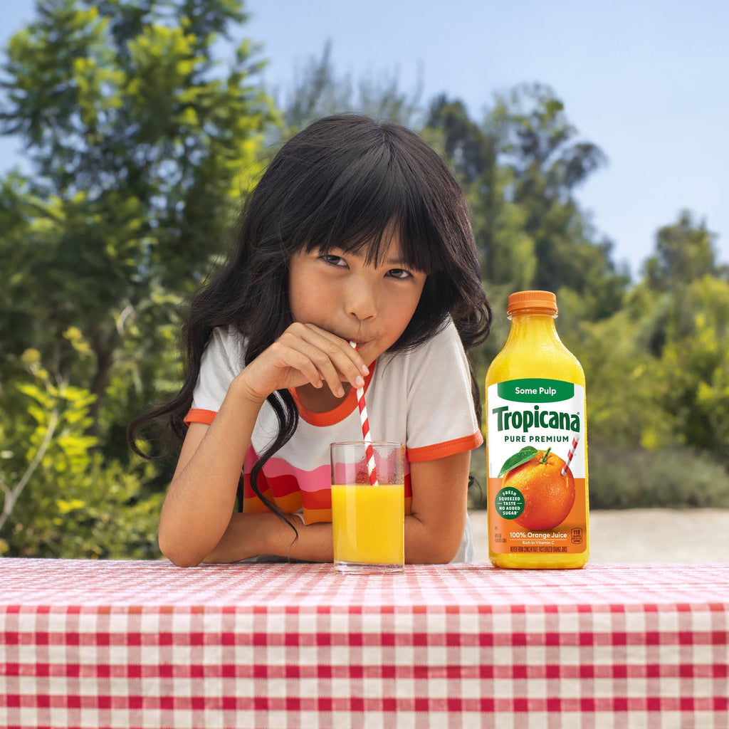 Tropicana Pure Premium 100% Orange Juice Original Some Pulp 46 fl oz