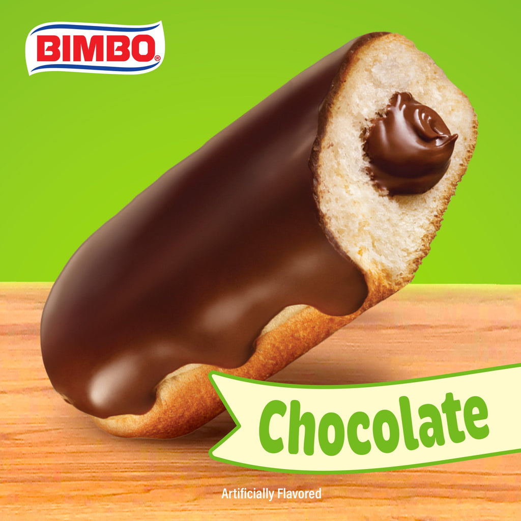 Nito Chocolate Crème Filled Eclairs 8.76 Oz 4 Pack Bimbo