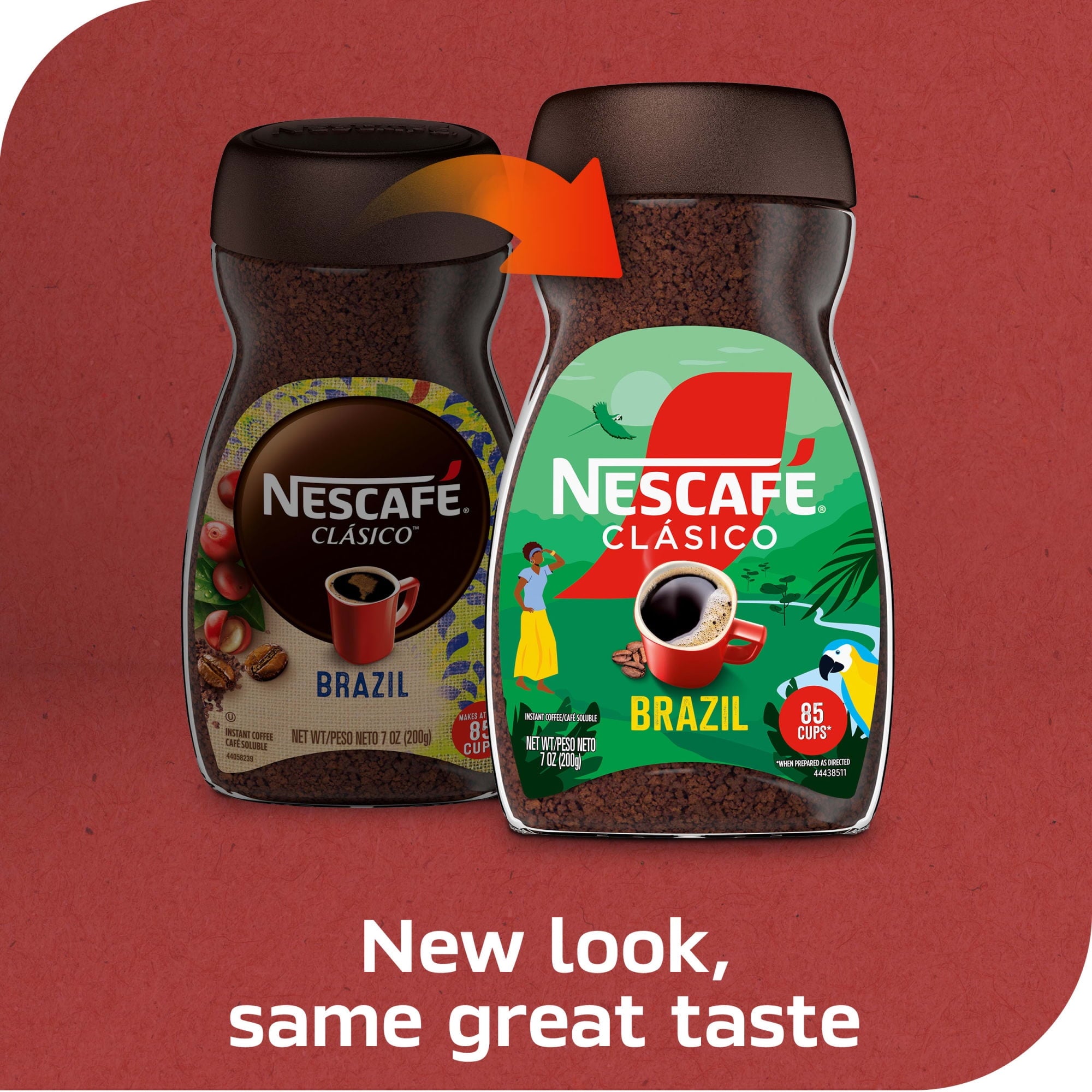 NESCAFÉ CLÁSICO Brazil Naturally Caffeinated Dark Roast Instant Coffee 7 oz Jar
