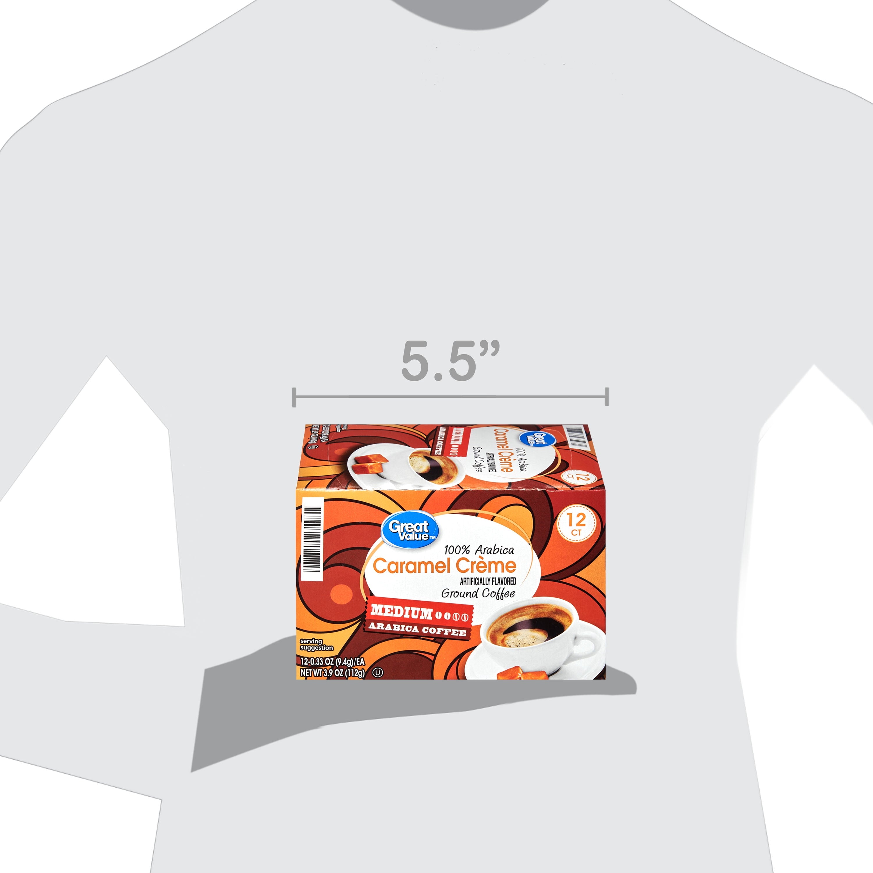 Great Value 100% Arabica Caramel Medium Roast Coffee Pods 12 Count