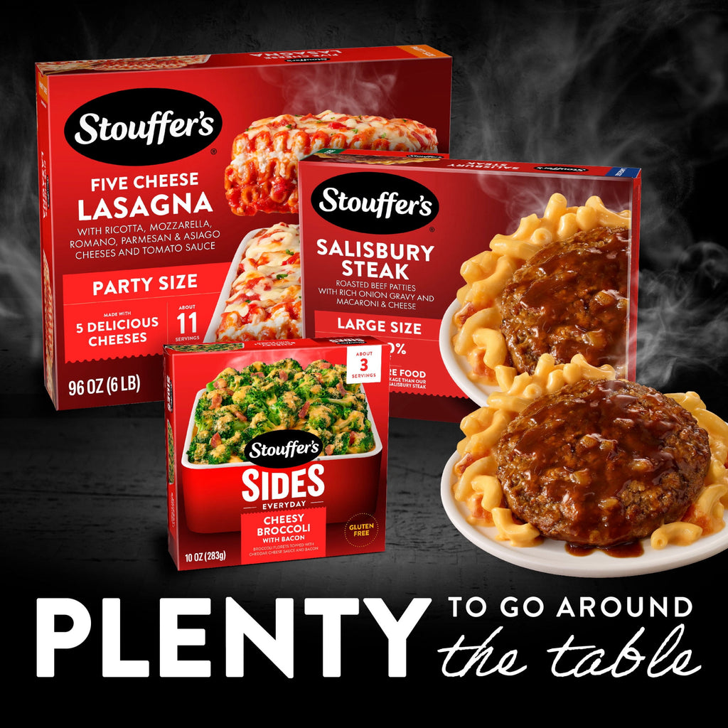 Stouffer's Salisbury Steak Large Size Meal Frozen 16 Oz