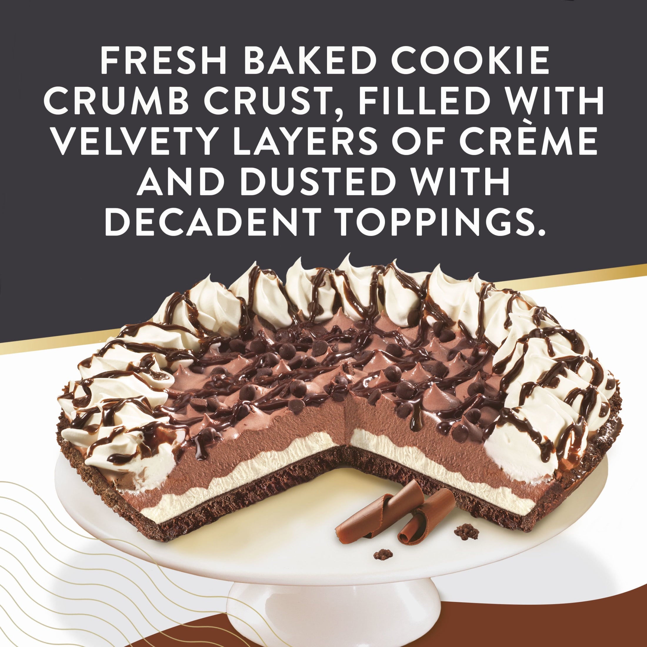 Chocolate Crème Pie 25.5 Oz Frozen Edwards