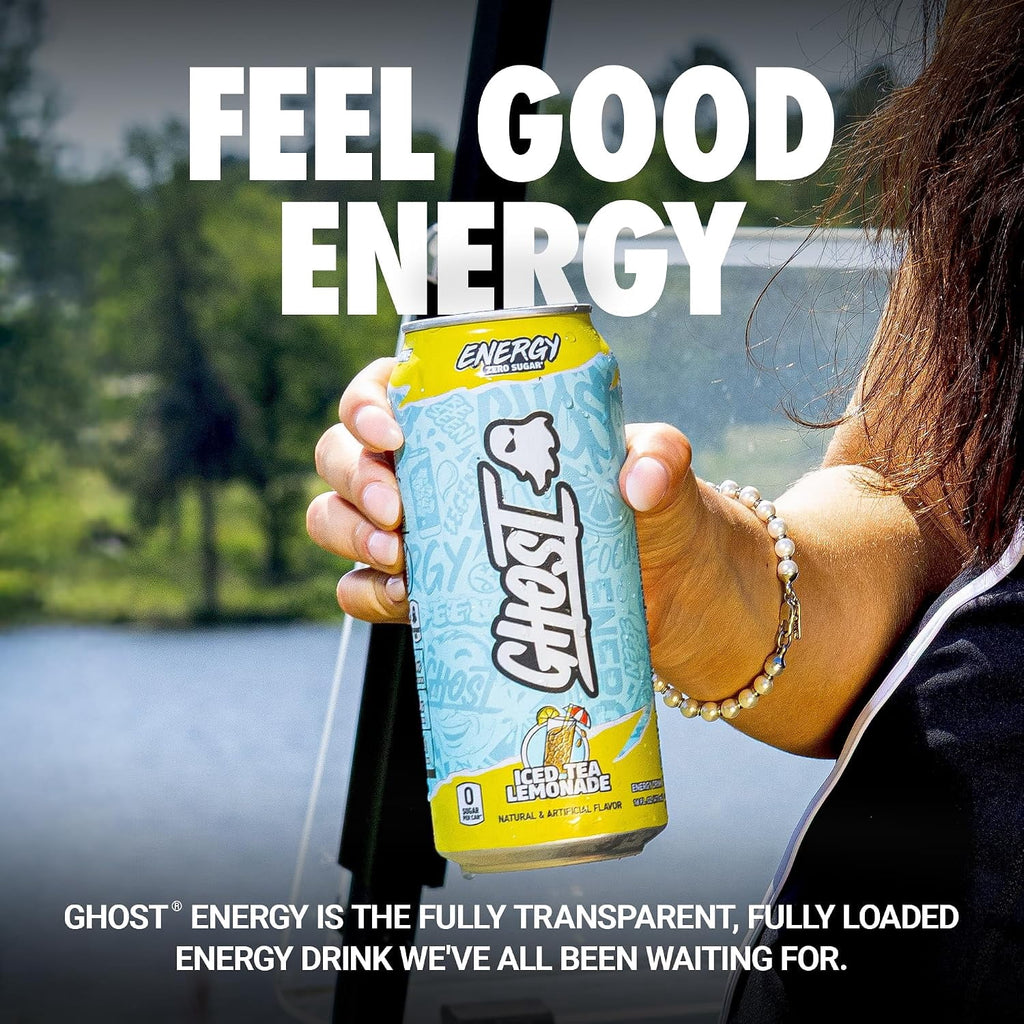 GHOST Energy Iced Tea Lemonade Zero Sugar Energy Drink 16 fl oz Single Can