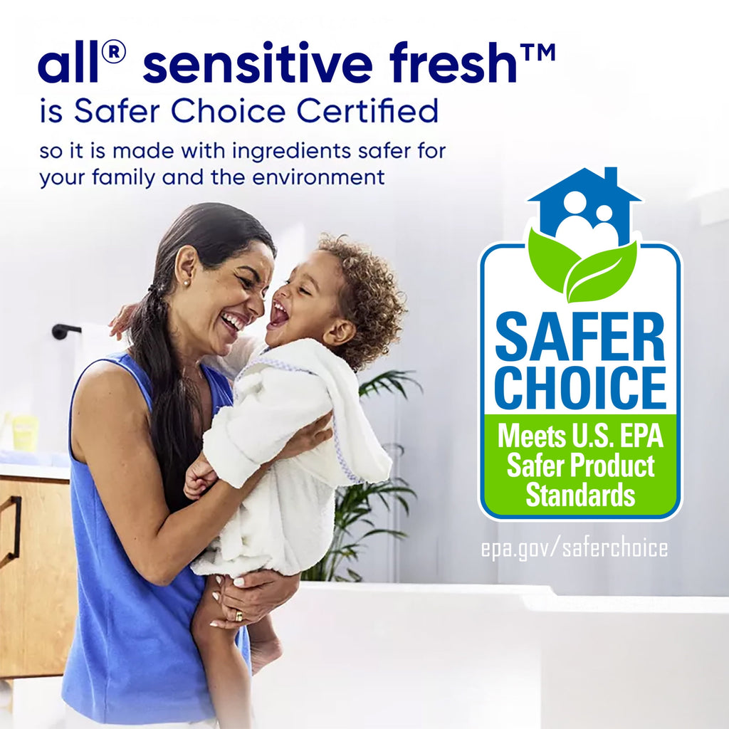 all Sensitive Fresh Liquid Laundry Detergent