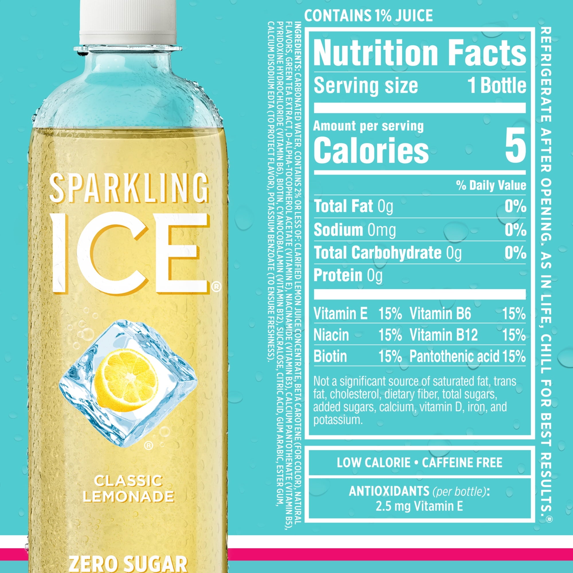 Sparkling Ice Blue Variety Pack Flavored Sparkling Water 17 fl oz 12 Count
