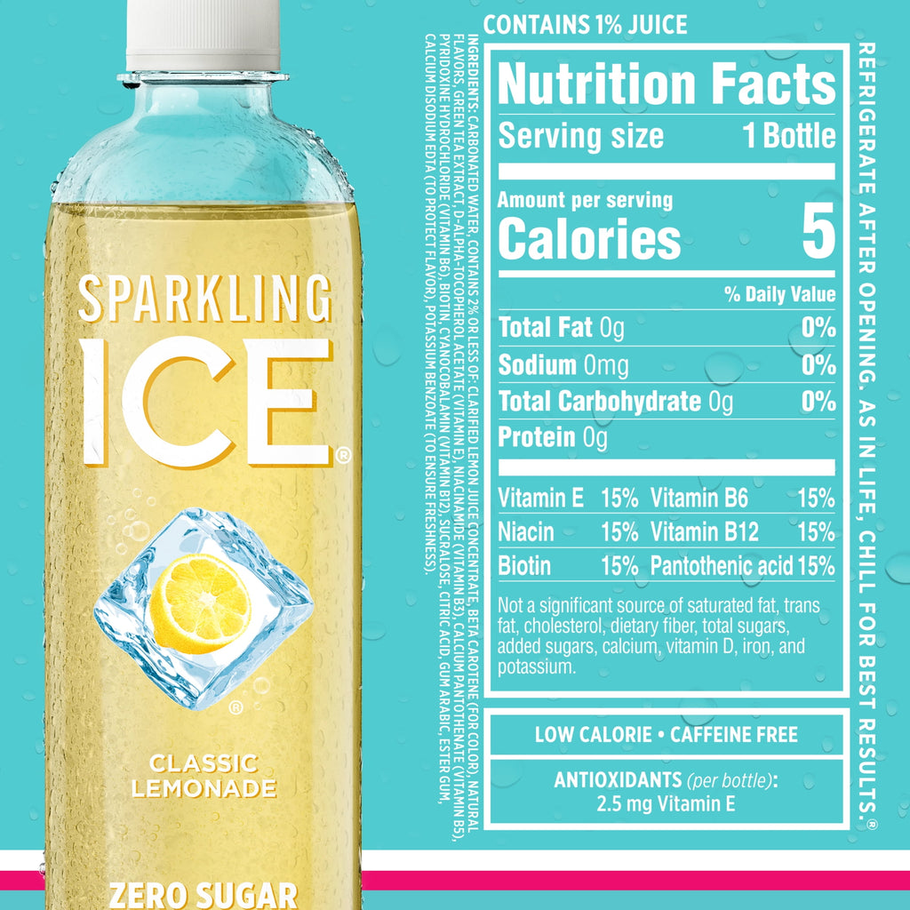 Sparkling Ice Blue Variety Pack Flavored Sparkling Water 17 fl oz 12 Count