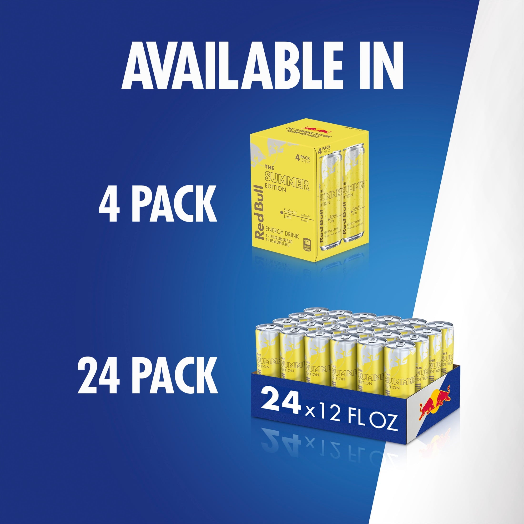Red Bull Summer Edition Sudachi Lime Energy Drink 12 fl oz 4 Pack Cans