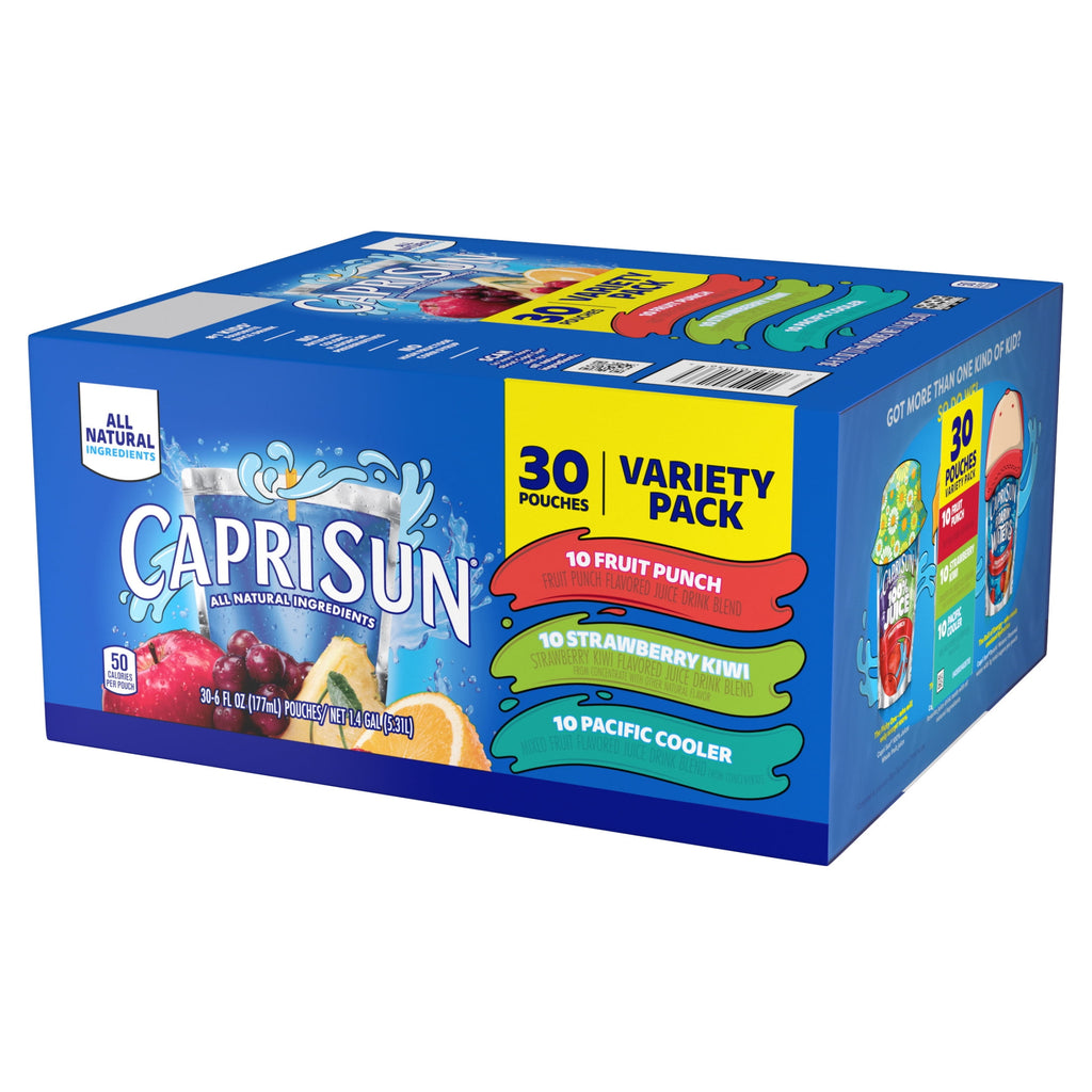 Capri Sun Fruit Punch Variety Juice Drink Blend 6 fl oz 30 Pack