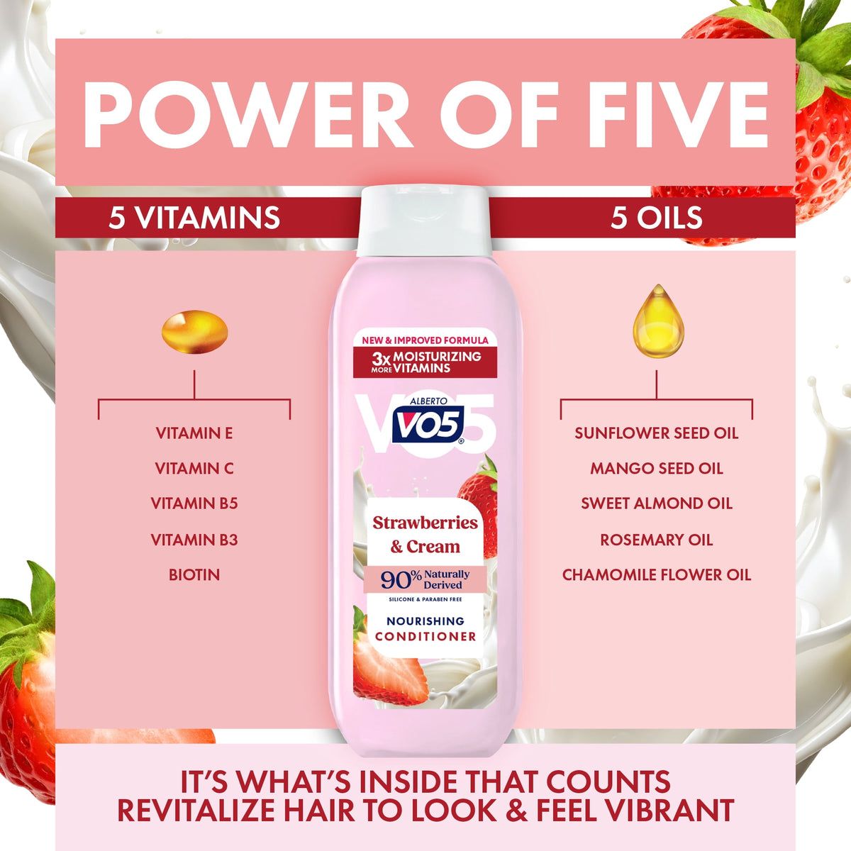 Alberto VO5 Strawberries & Cream Nourishing Conditioner 16.9 fl oz