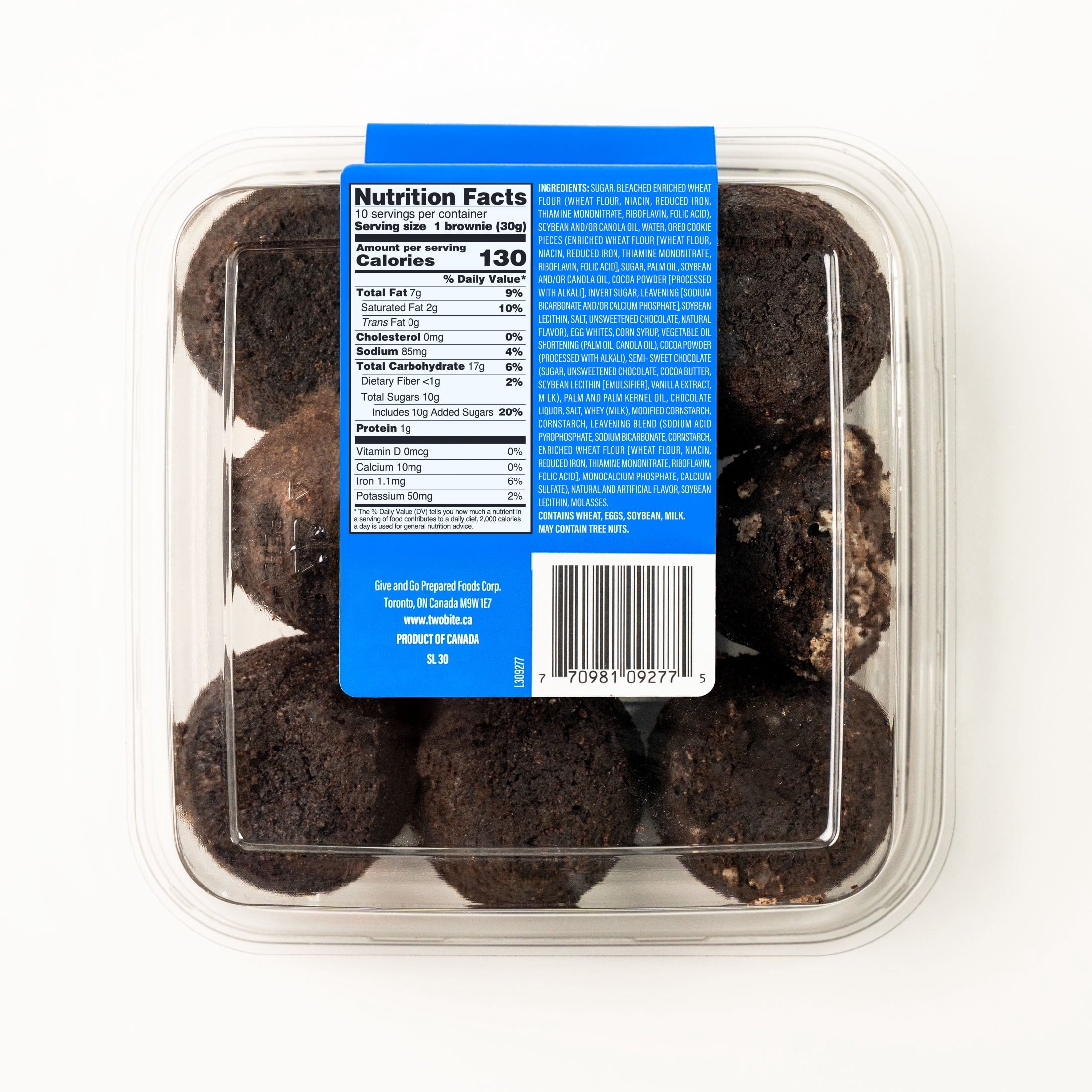 Oreo Brownies Two-Bite 10.5 Oz 10 Count