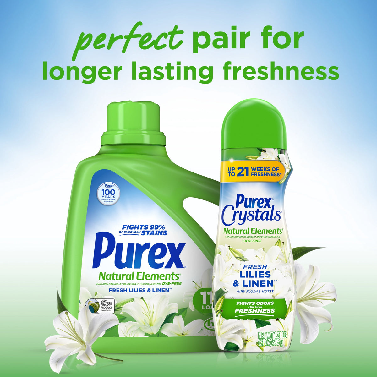 Purex Natural Elements Fresh Lilies & Linen Liquid Laundry Detergent