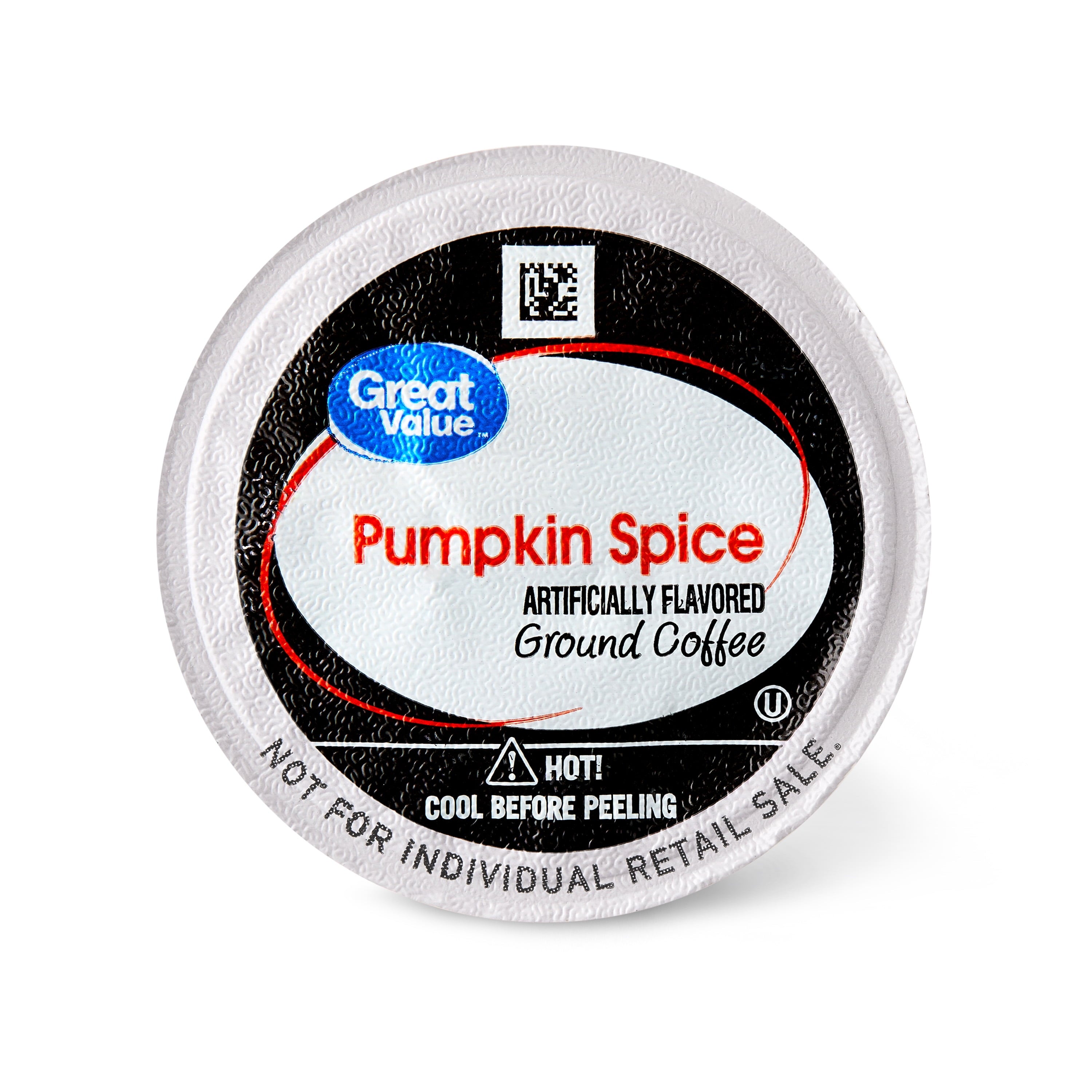 Great Value Pumpkin Spice Naturally Caffeinated Medium Roast Ground Coffee 12 Count