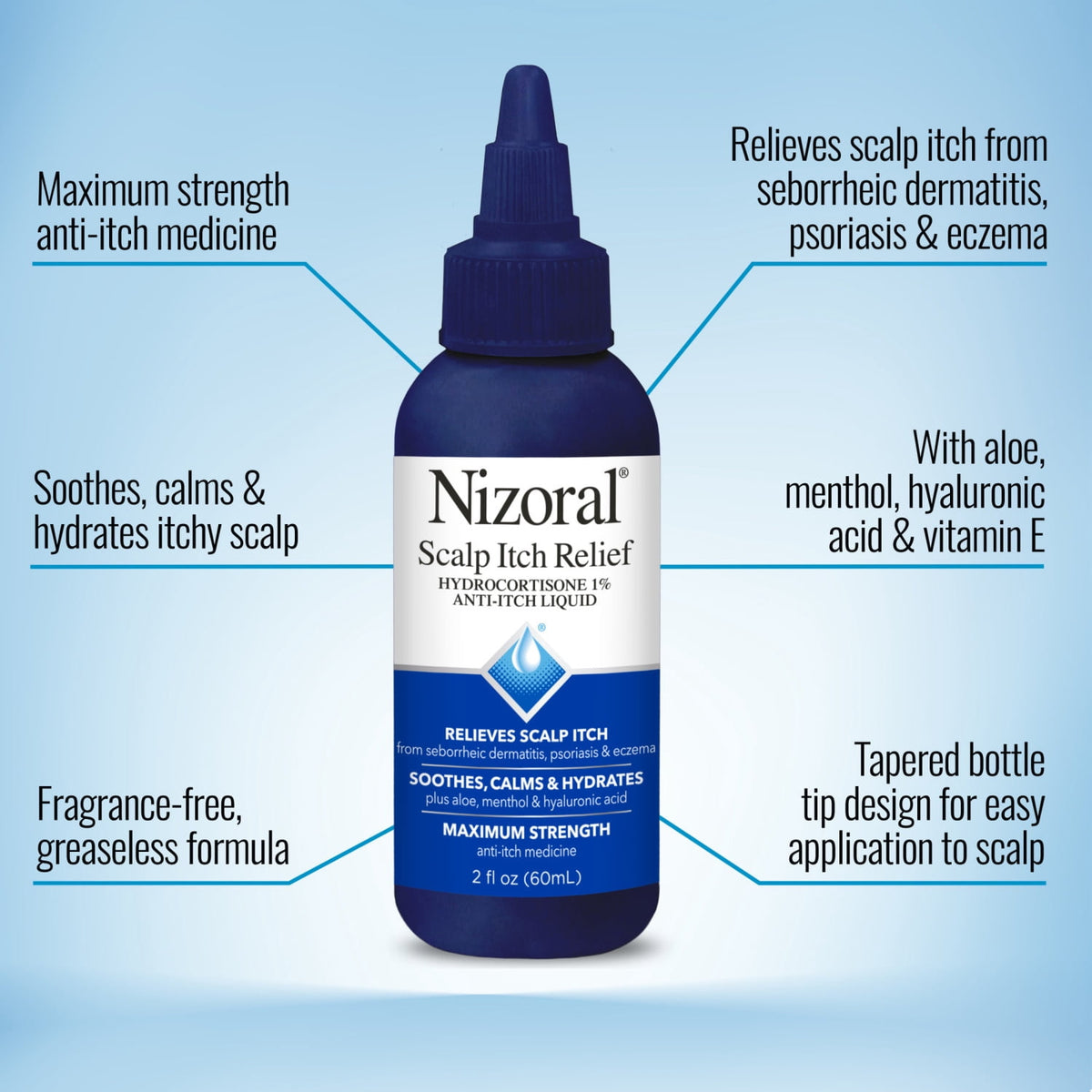 Nizoral Scalp Itch Relief Maximum Strength Liquid 2 fl oz