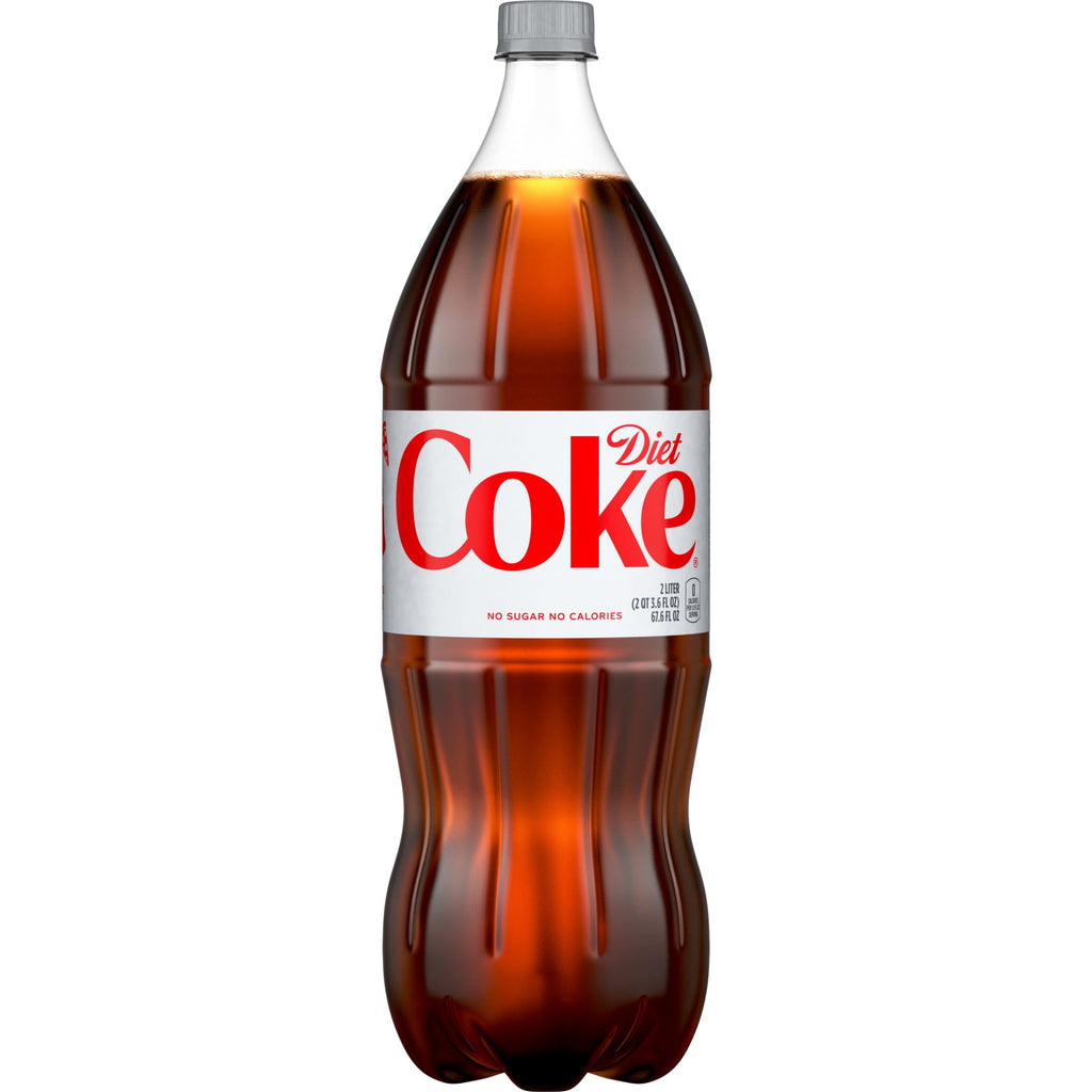 Diet Coke Soda Pop Bottle 2 Liters Coca-Cola