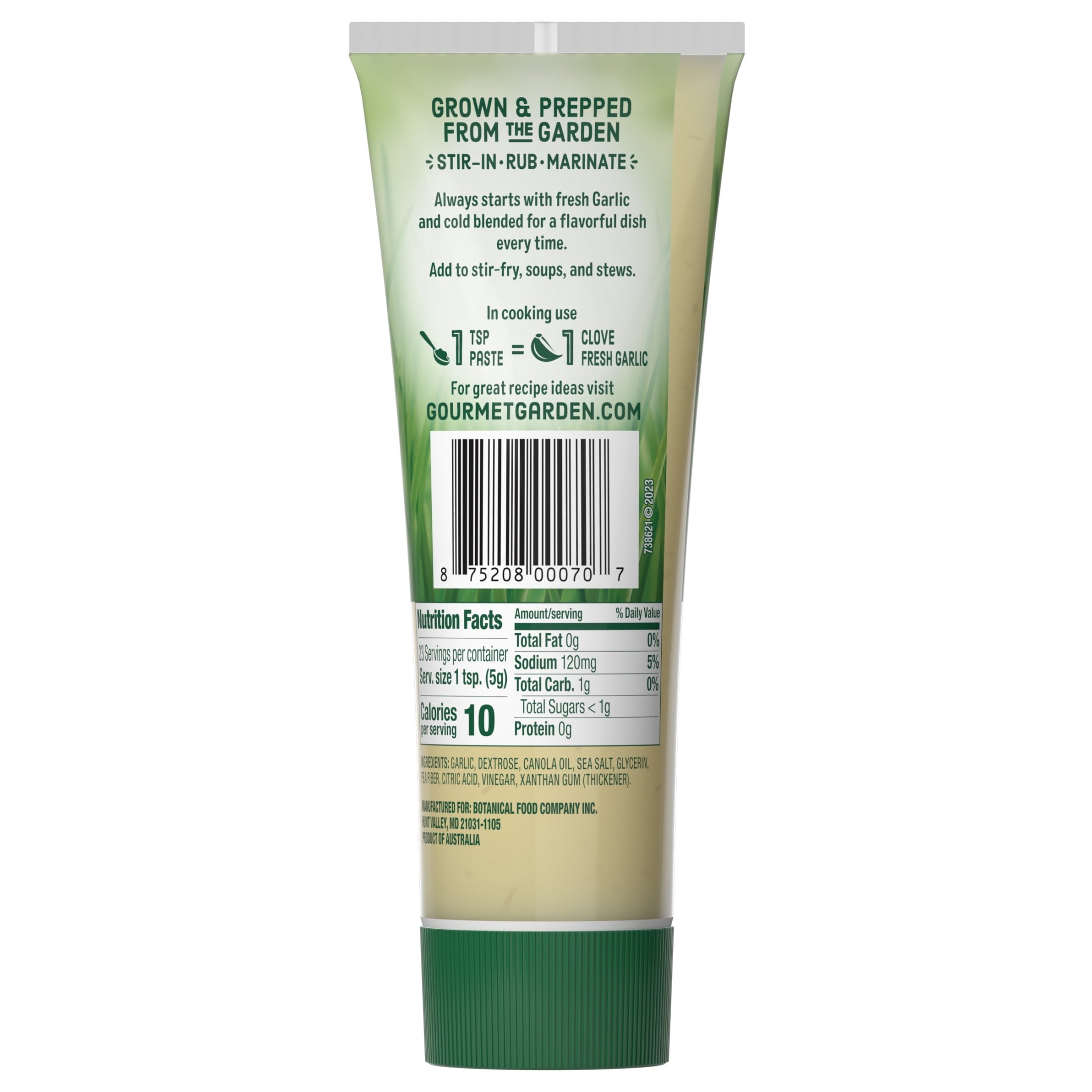 Gourmet Garden Minced Garlic Stir-In Paste 4 Oz Tube