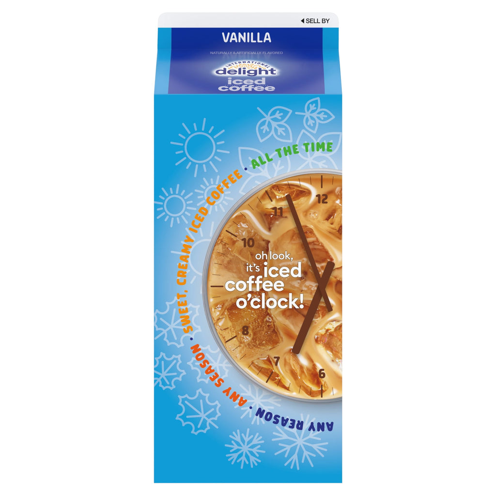 International Delight Vanilla Naturally Caffeinated Medium-Light Roast Iced Coffee 64 fl oz Carton