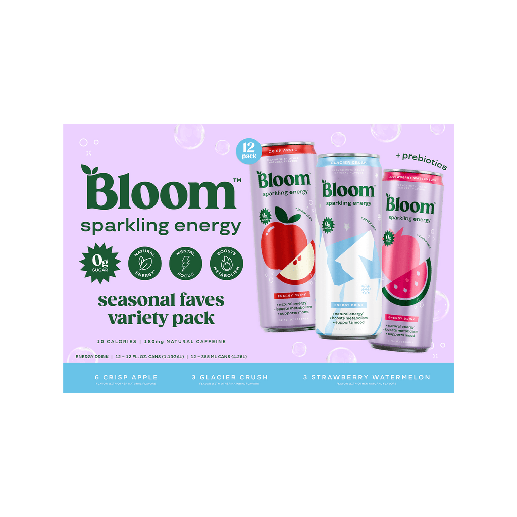 Bloom Sparkling Energy Drinks Seasonal Favorites Variety Pack 12 fl oz 12 Pack Cans